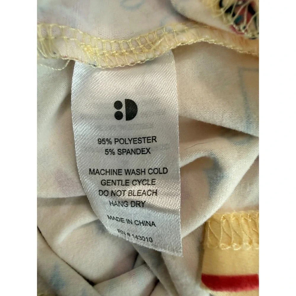 Dot Dot Smile Girls Yellow Flamingo Pineapple Flutter Sleeve Dress Size 7